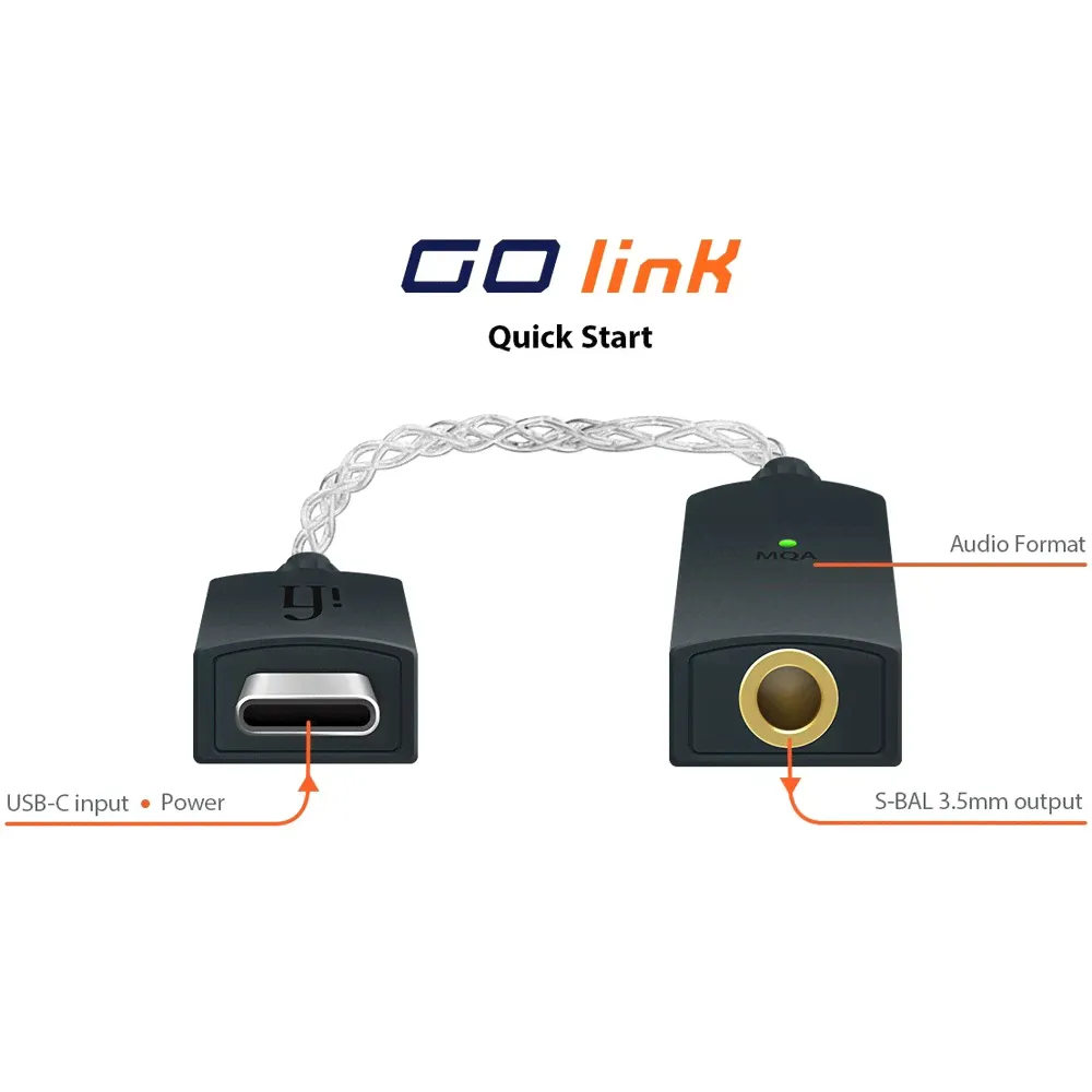 Усилитель для наушников с ЦАП iFi Audio GO link USB-C-1