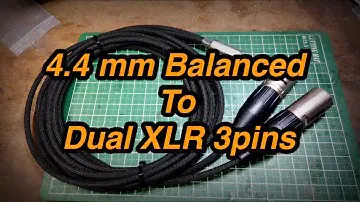 4.4mm to Dual XLR Male Balanced Audio Headphone Adapter